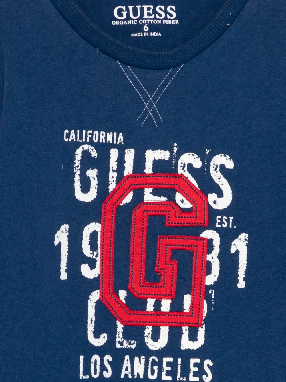 guess kids T-shirt met print Blauw