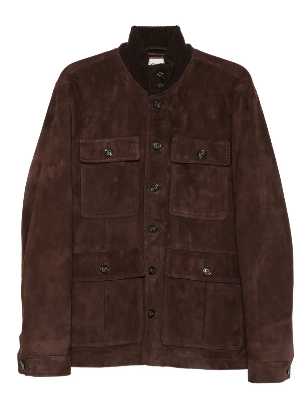 Valstar buttoned pocket leather jacket | Brown | Image 1