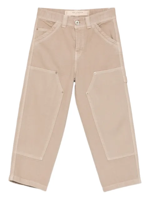 YES LONDON panelled-design trousers