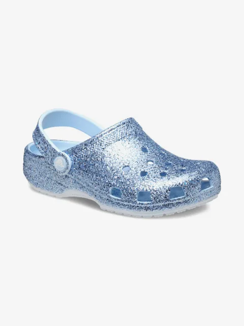 Crocs Kids zuecos clásicos con glitter