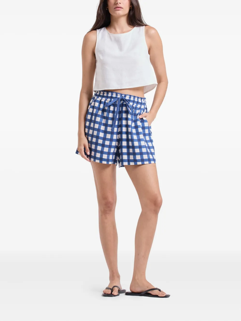 LUIZA BOTTO Short com padronagem xadrez | Shorts | Image 2