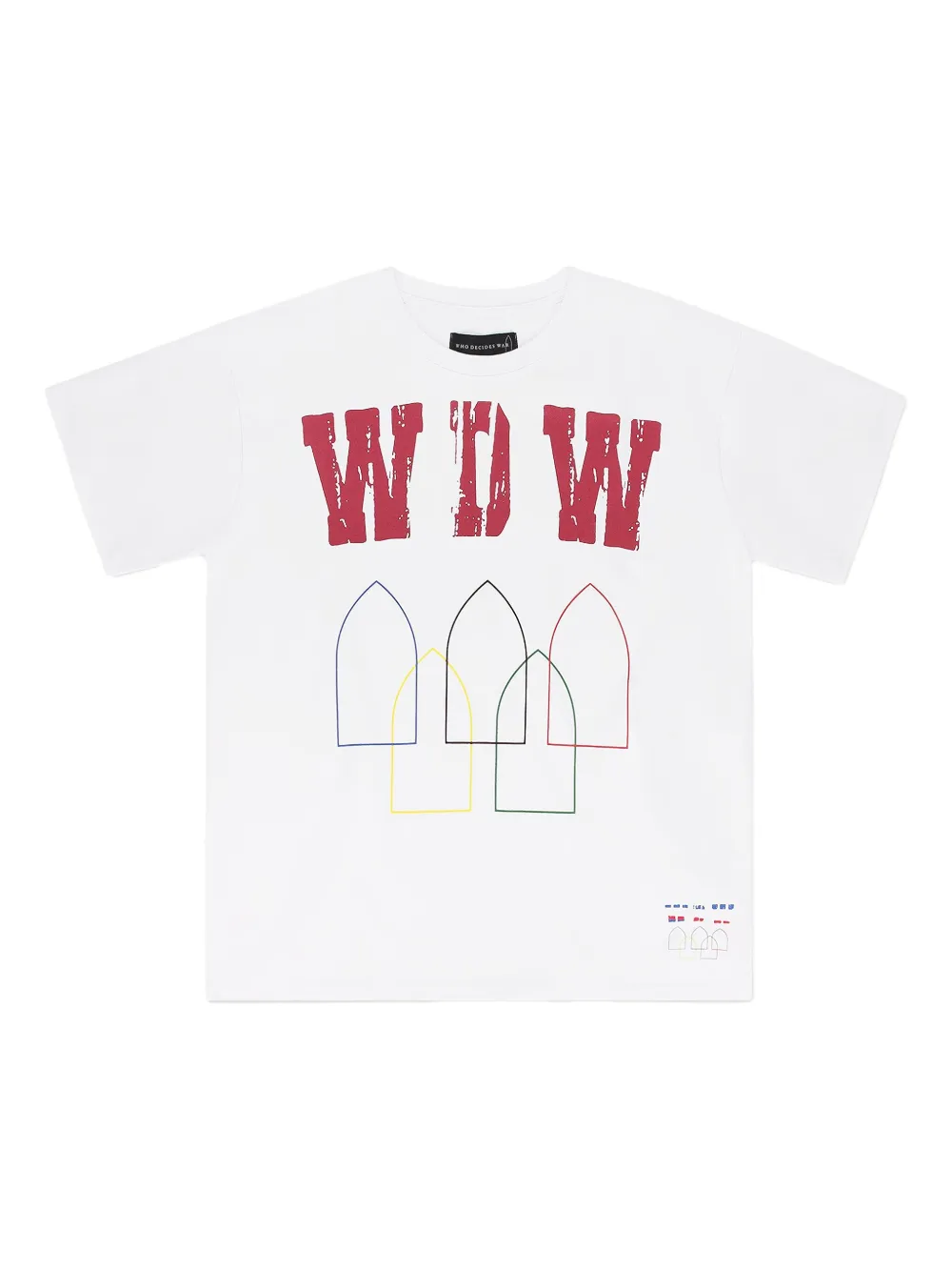 Who Decides War short-sleeve T-shirt | White | Image 1