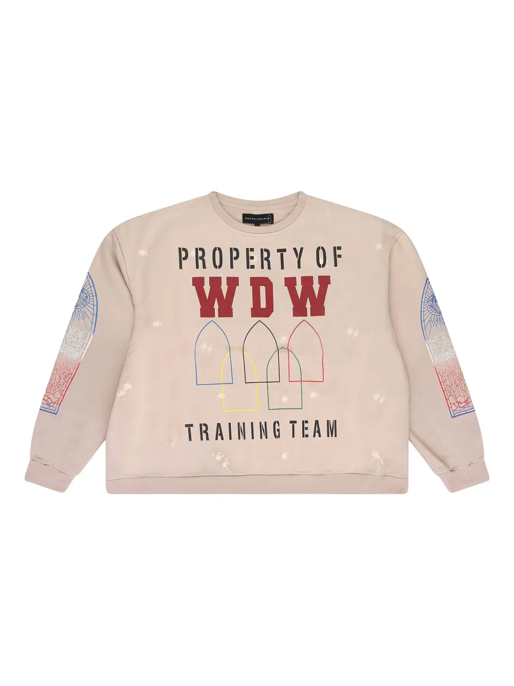 Who Decides War sudadera con cuello redondo | neutro | Image 1