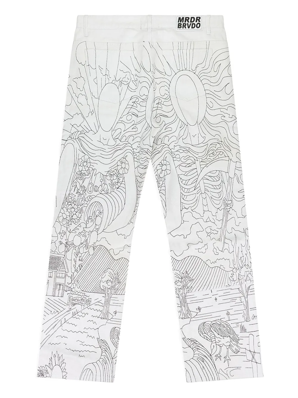 Who Decides War Duality straight jeans - Wit