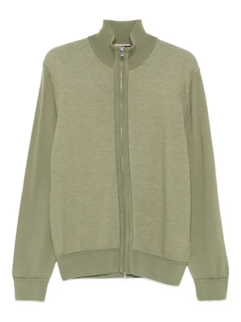 BOSS zip neck cardigan