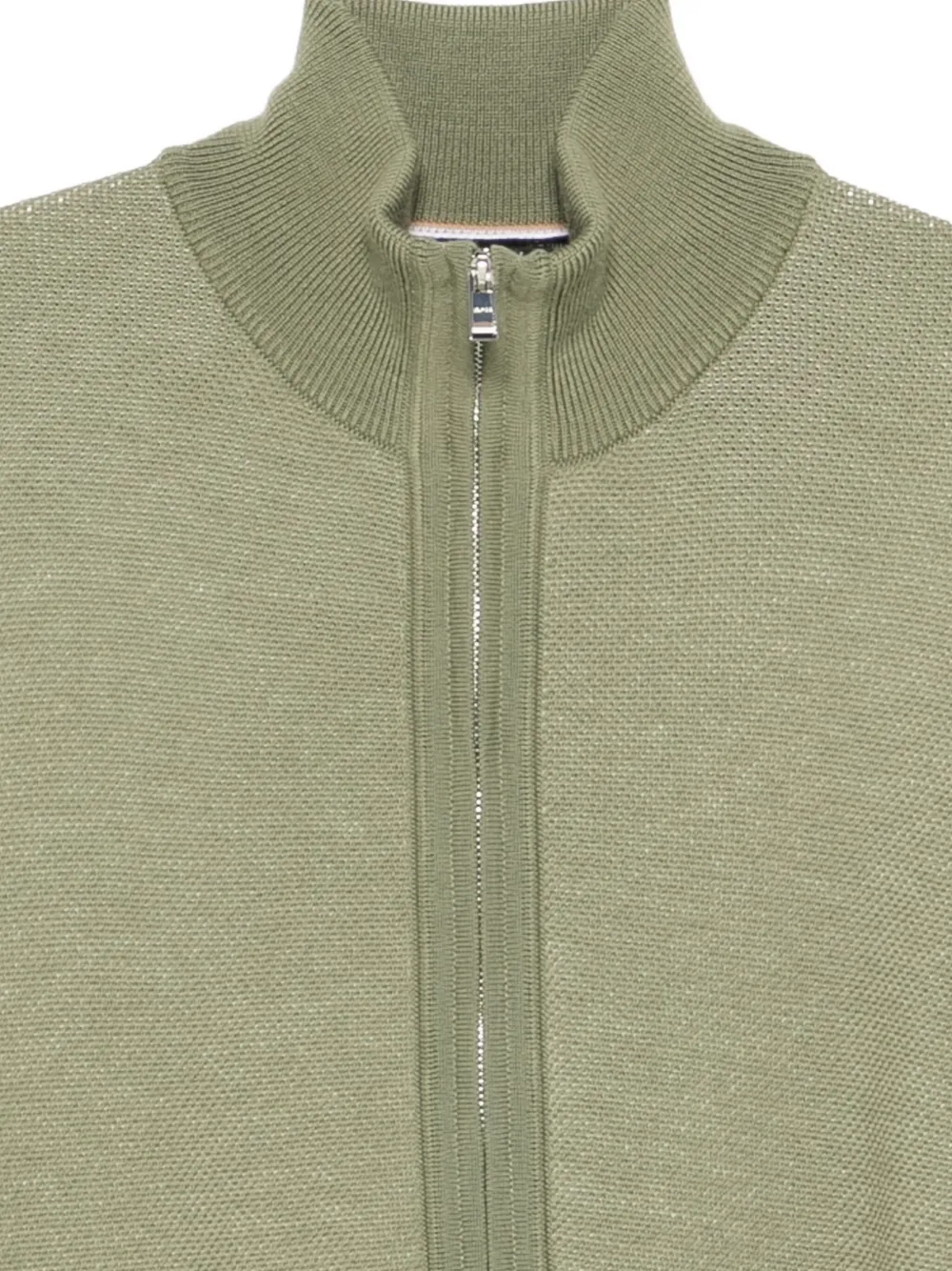 BOSS Vest met rits Groen