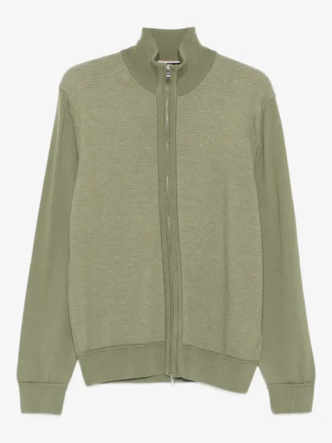 BOSS zip neck cardigan