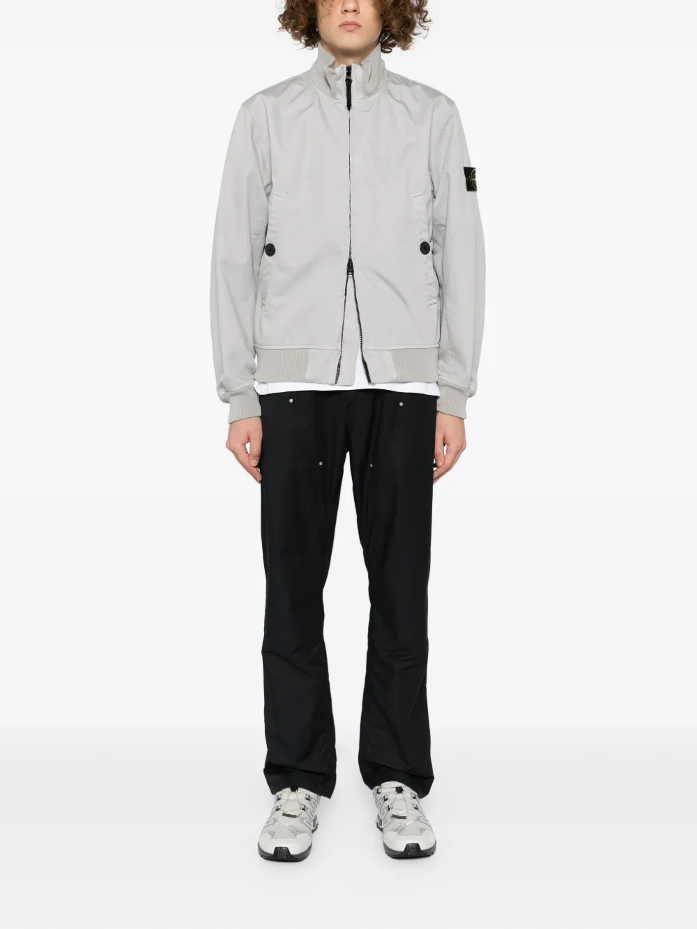 Stone Island logo-patch bomber jacket | Bomber Jackets | Image 2
