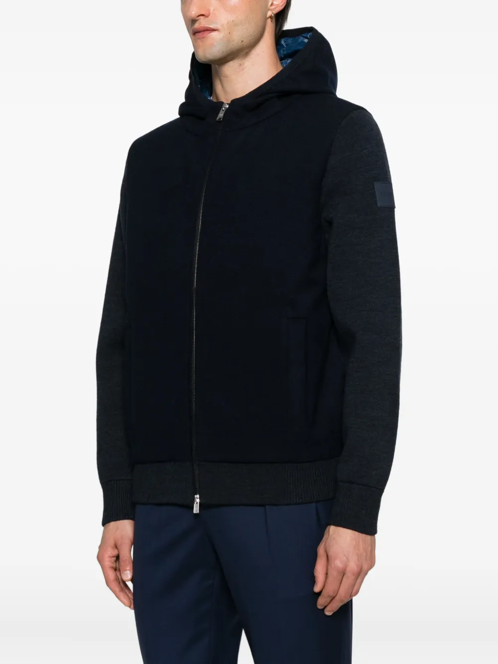 BOSS Jack met ritssluiting Blauw