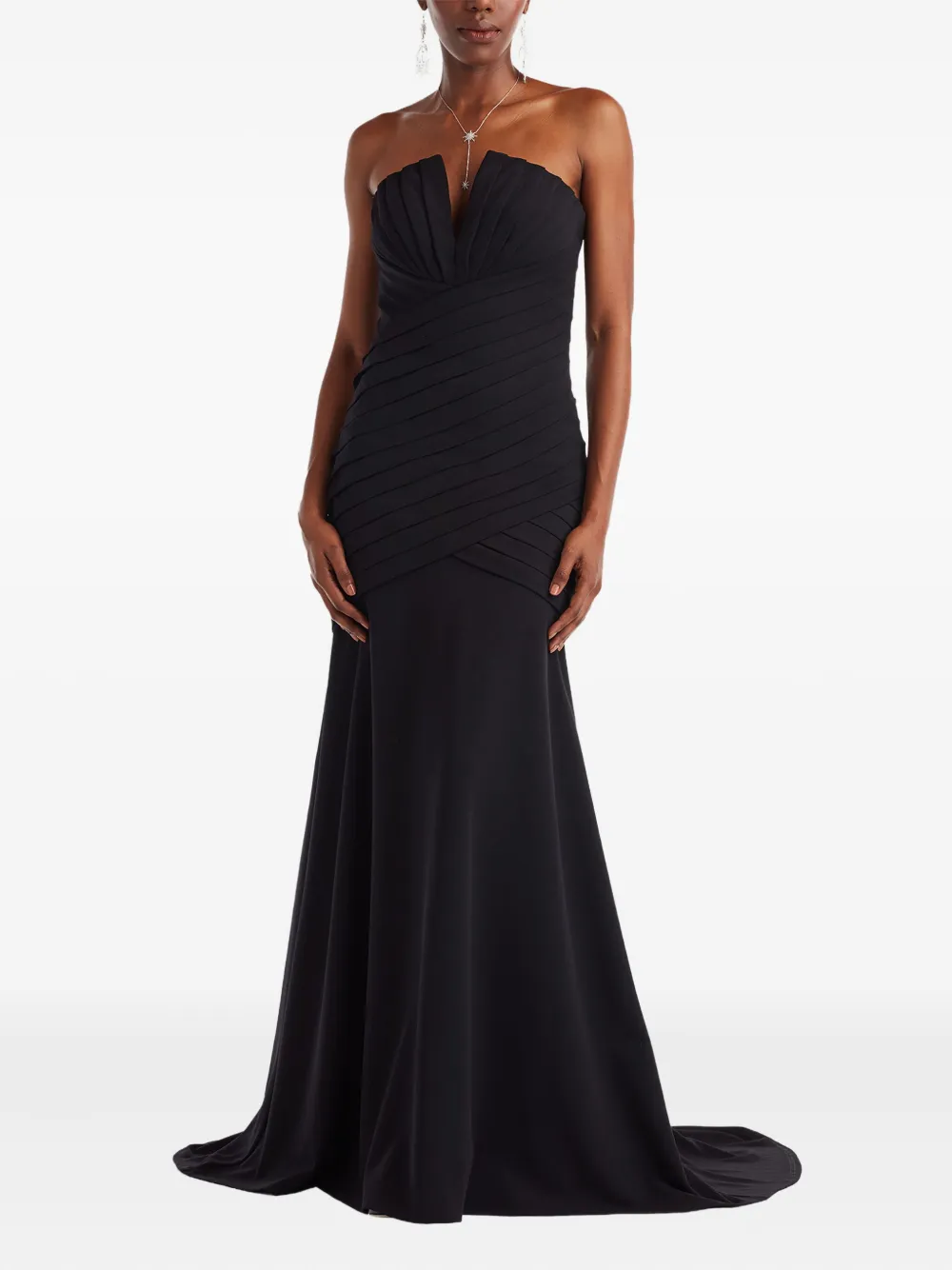 Tadashi Shoji Strapless jurk - Zwart