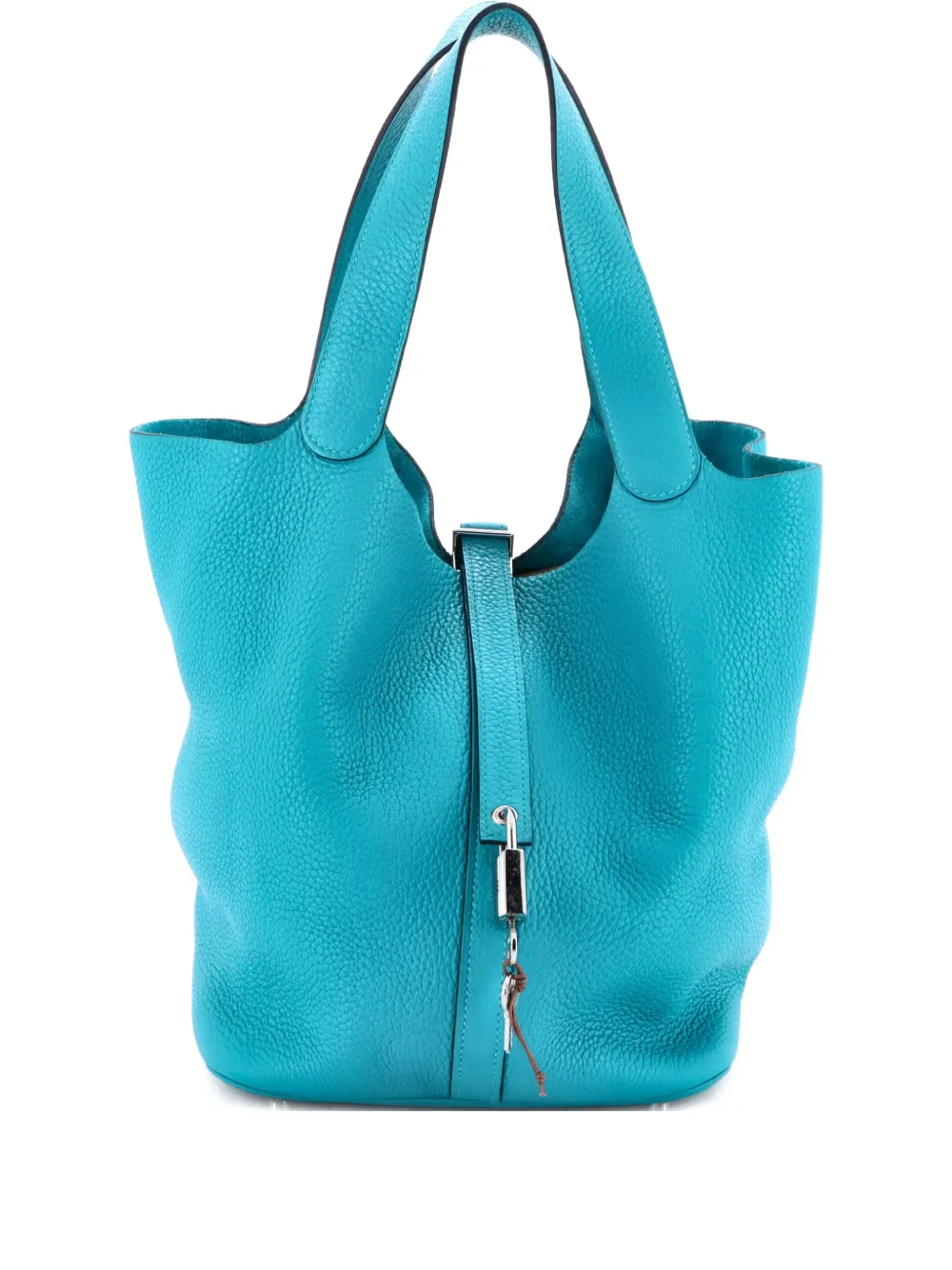 Hermès Pre-Owned Picotin Lock Bag Clemence GM bucket bag - ブルー Hermès Pre-Owned Picotin Lock Bag Clemence GM bucket bag - ブルー