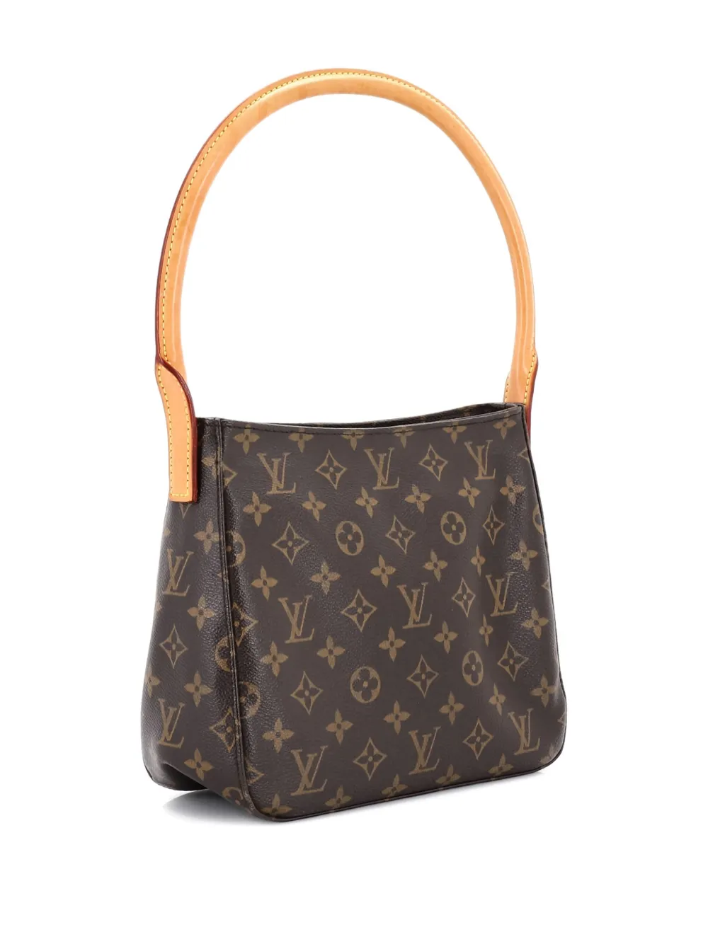 LOUIS VUITTON Pre-owned Looping Handbag Monogram Canvas Mm Satchel In Brown