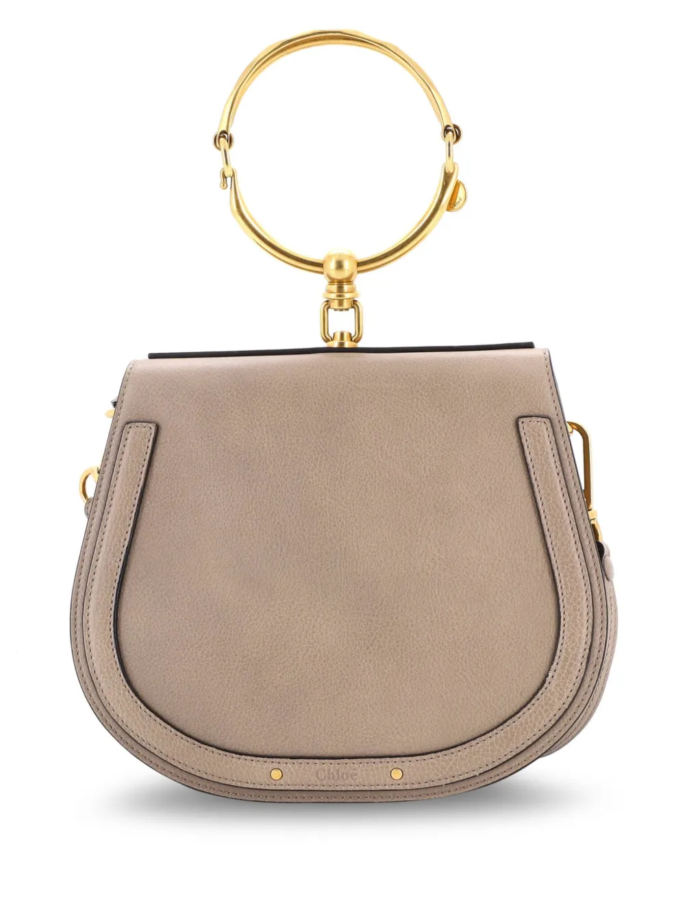Chloé Pre-Owned Nile Leather Medium crossbody bag - Toni neutri