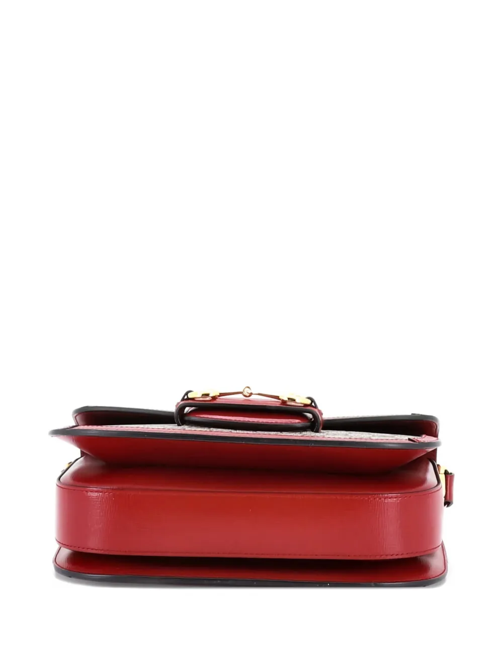  Gucci Pre-owned Horsebit 1955 Shoulder Bag Gg Coated Canvas With Leather Small Crossbody Bag - Toni Neutri 