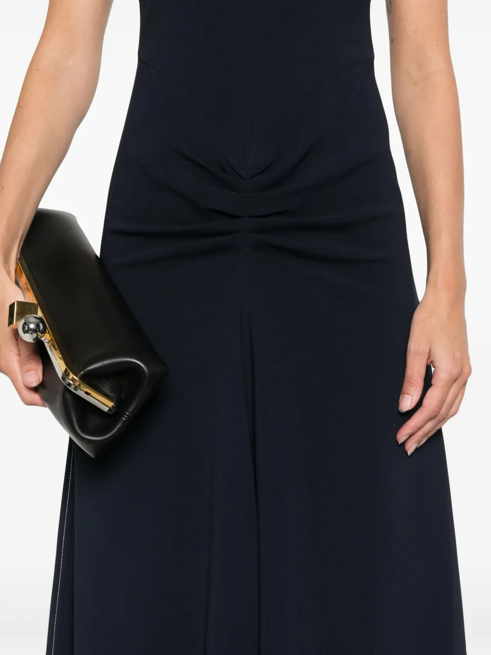 Victoria Beckham Jurk met korte mouwen Blauw