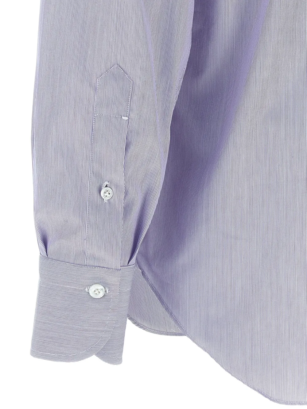 Finamore 1925 Napoli Gestreept Napoli overhemd Paars