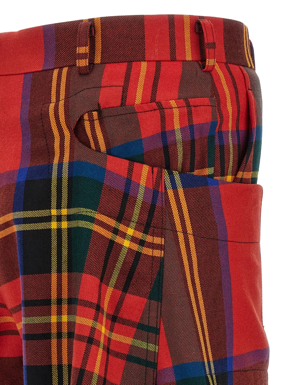 Comme des Garçons Homme Plus Kilt broek met tartan ruit Rood