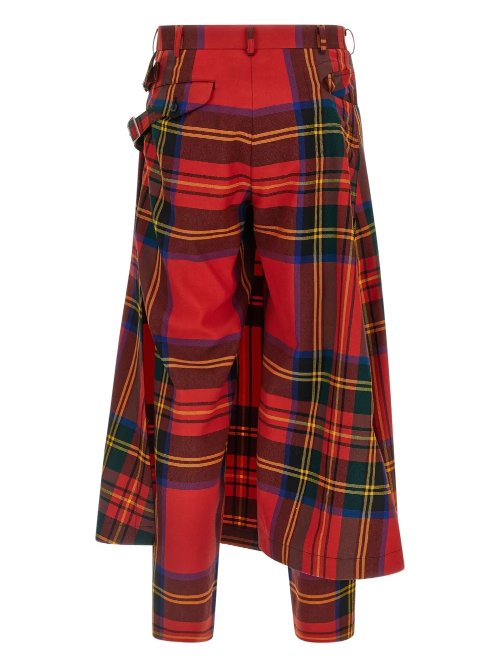 Comme des Garçons Homme Plus tartan-pattern kilt trousers - Rood