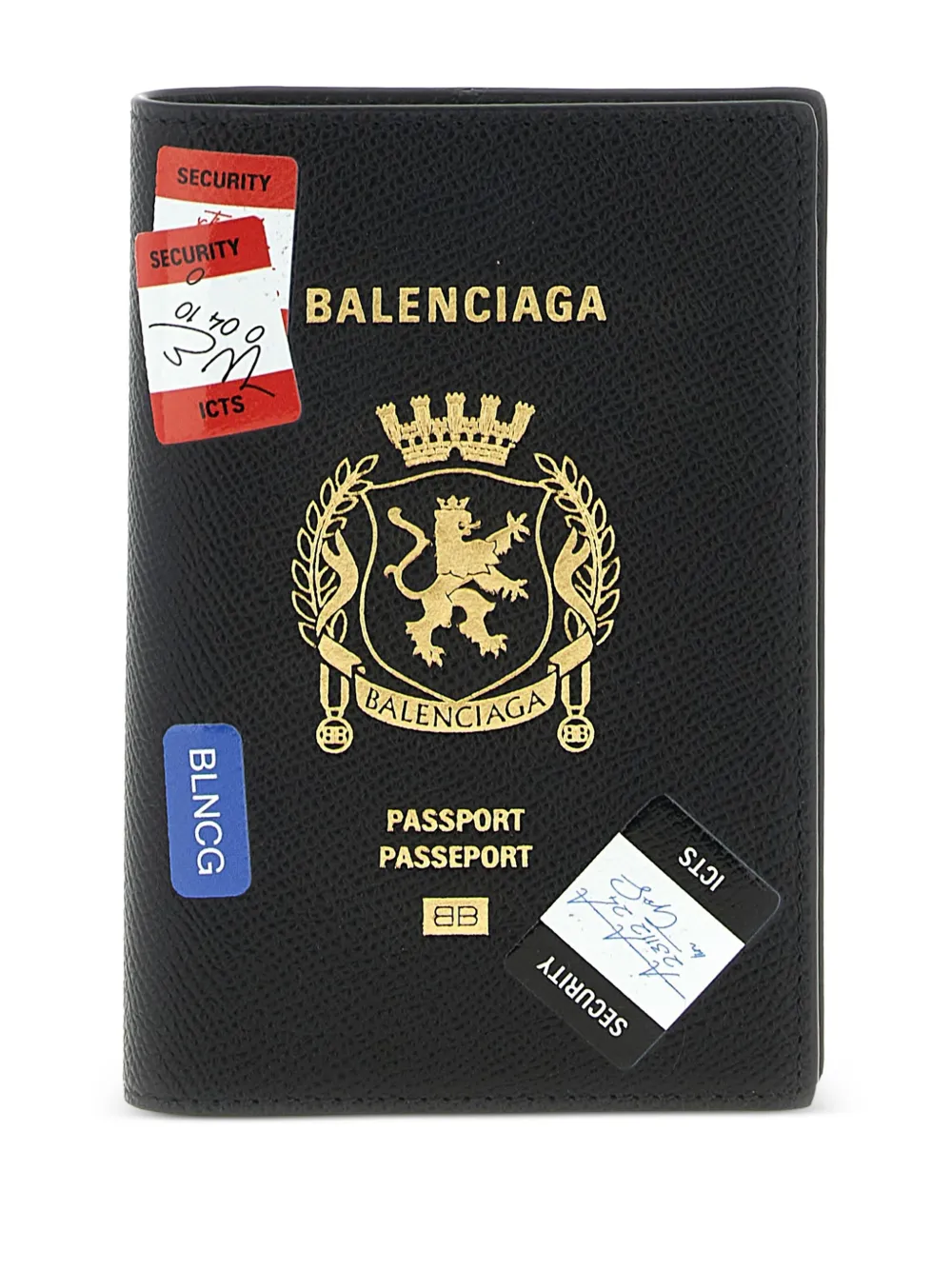 Balenciaga logo-detail passport holder | Black | Image 1