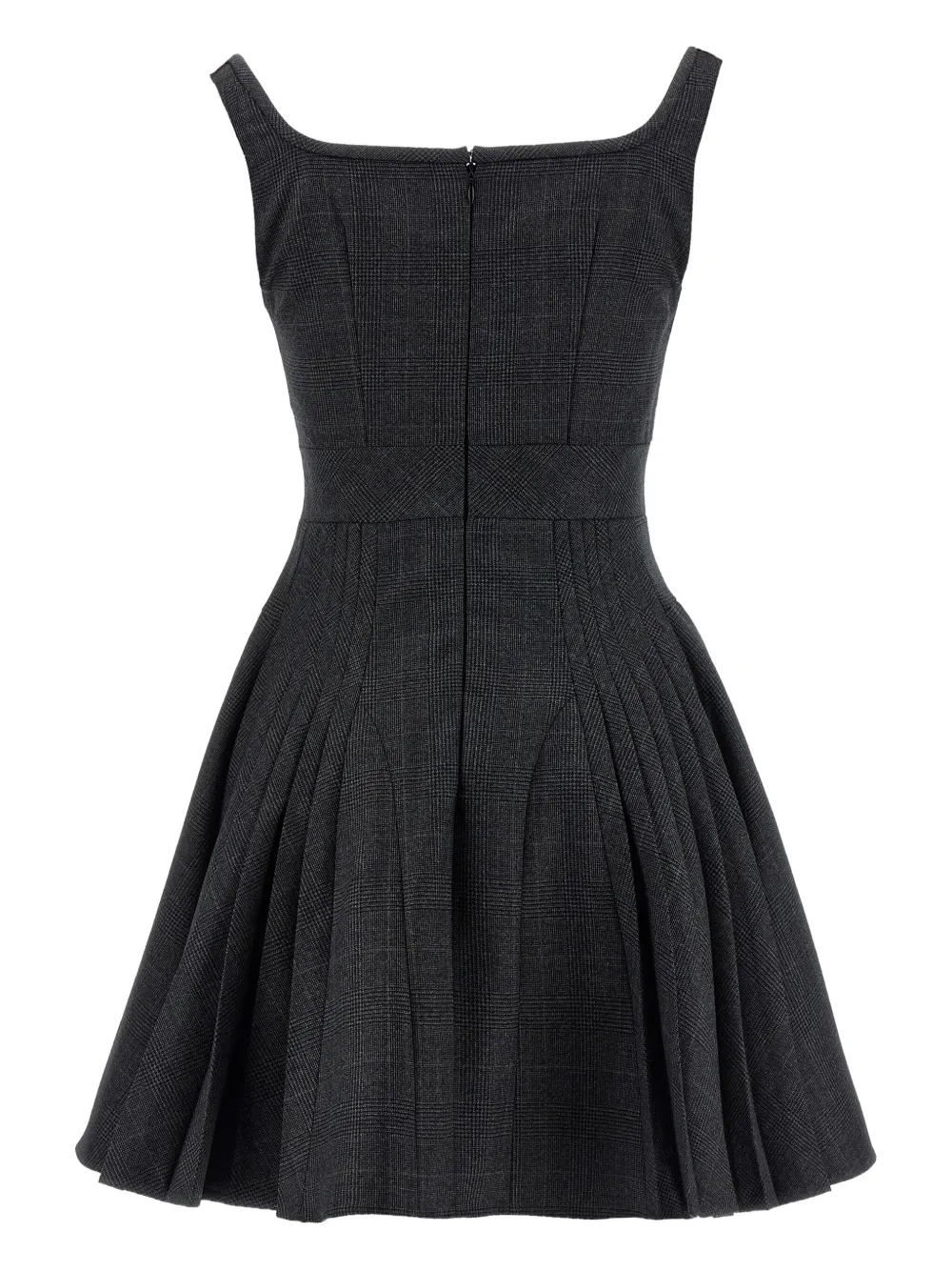 Giovanni Bedin prince of wales pleated dress - Grijs