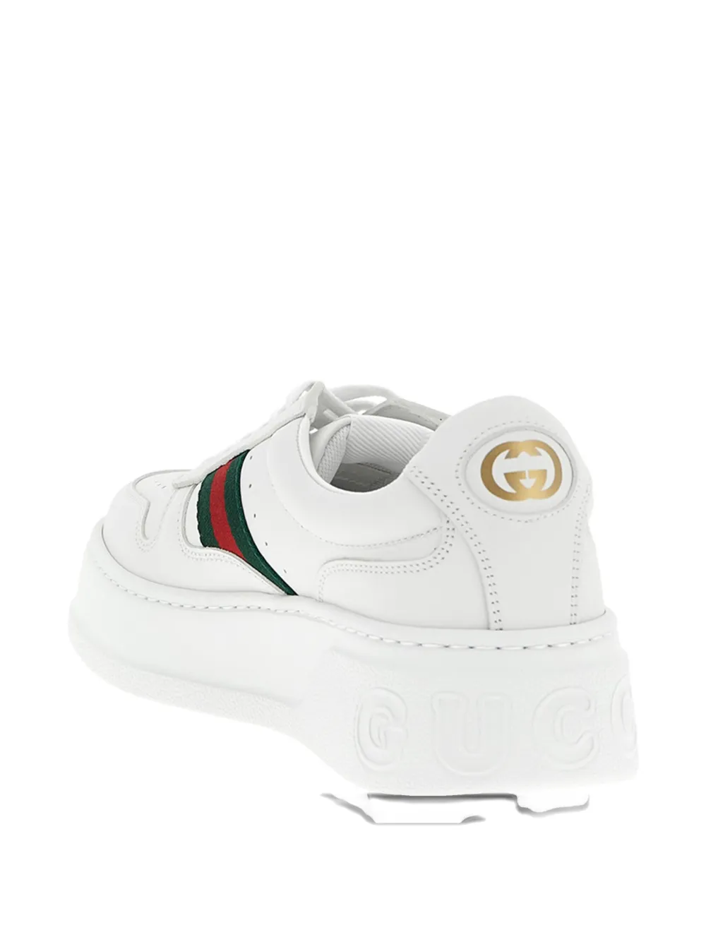 Gucci Sneakers met Web-detail en logo Wit