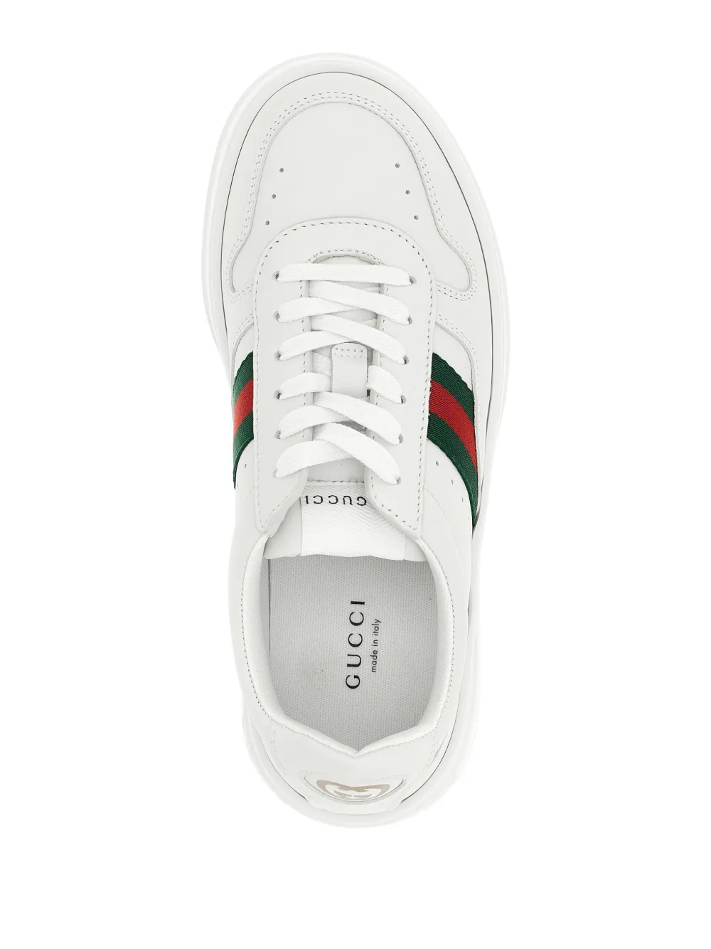 Gucci Sneakers met Web-detail en logo Wit