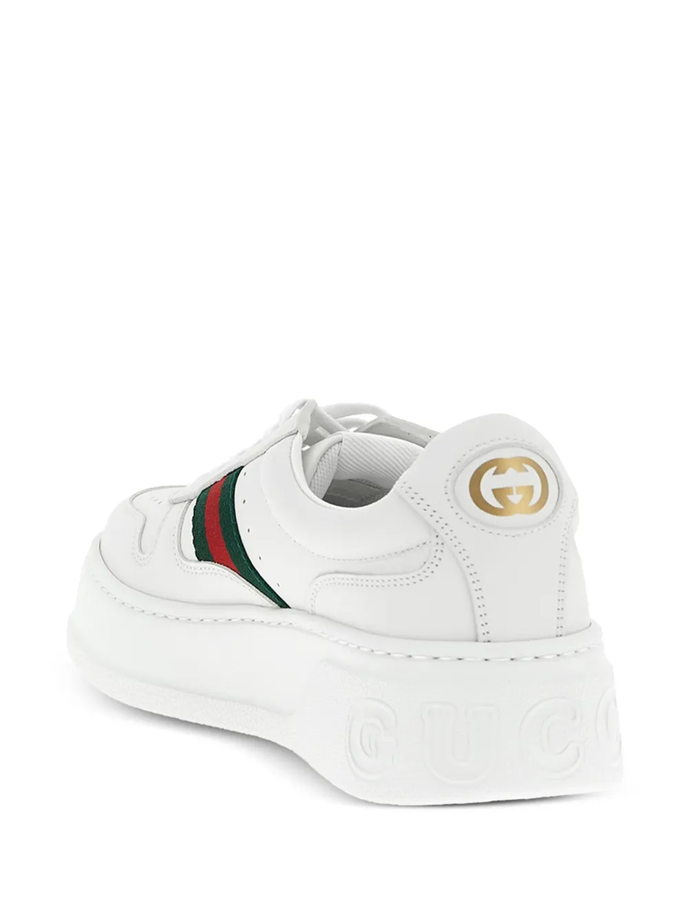 Gucci Sneakers met Web-detail en logo Wit