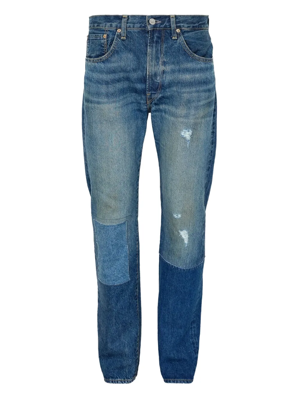 Junya Watanabe MAN jeans con diseño patchwork | azul | Image 1