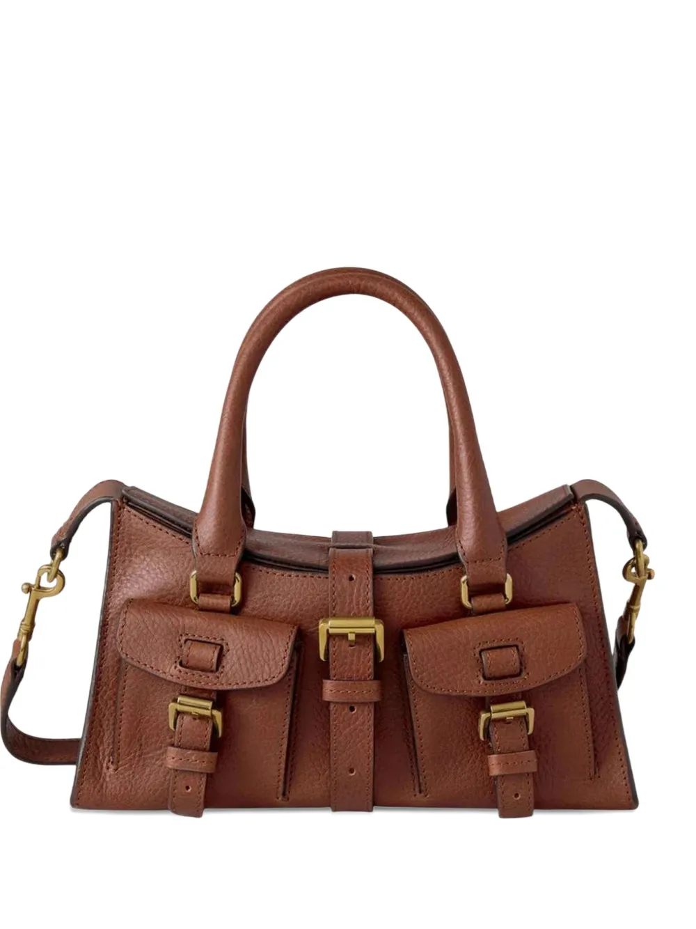 Mulberry tote Roxanne mini con hebilla | marrón | Image 1