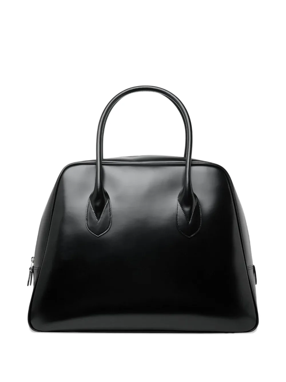 Comme Des Garçons large zip trapezoid shoulder bag - Zwart