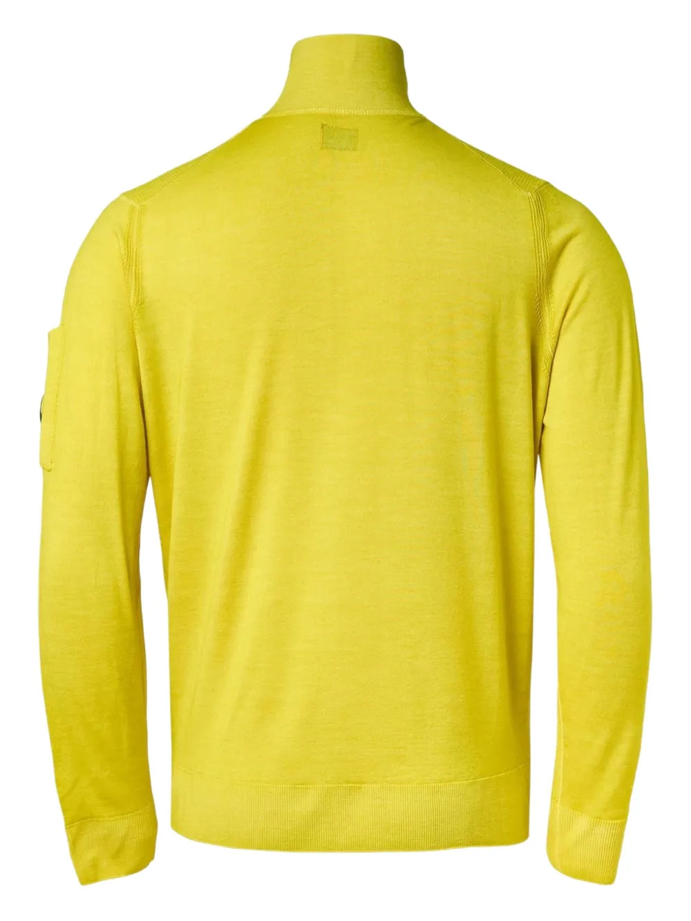 C.P. Company half-zip wool sweater - Geel