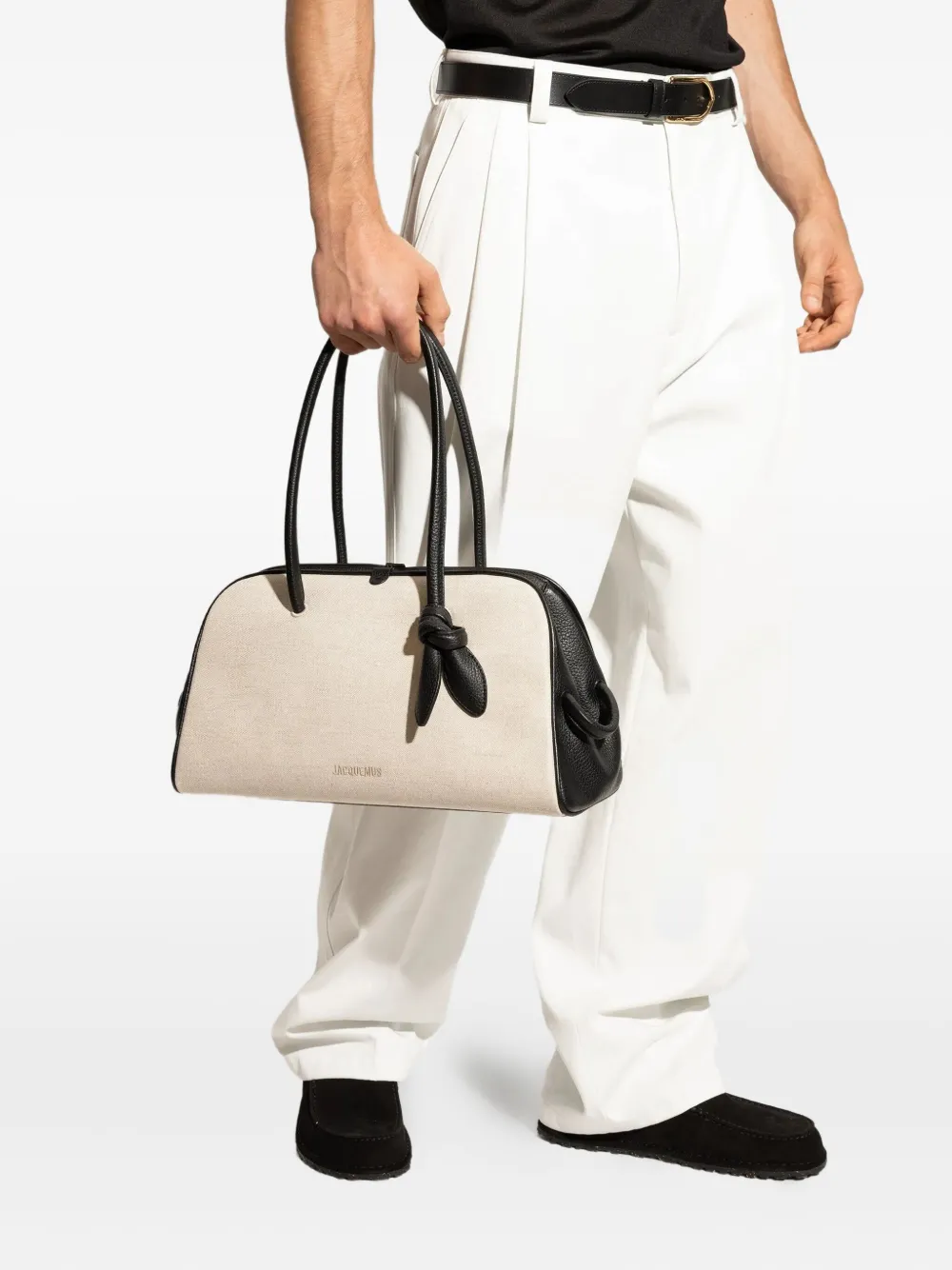 Jacquemus Le Turismo knotted tote bag - Beige