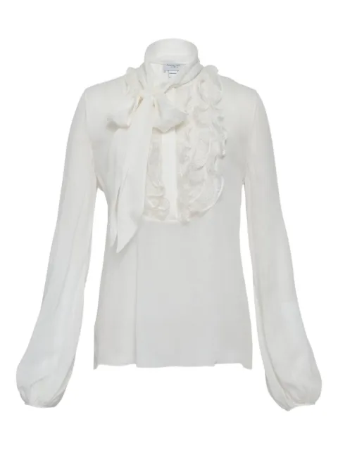 Giambattista Valli ruffled-trim blouse