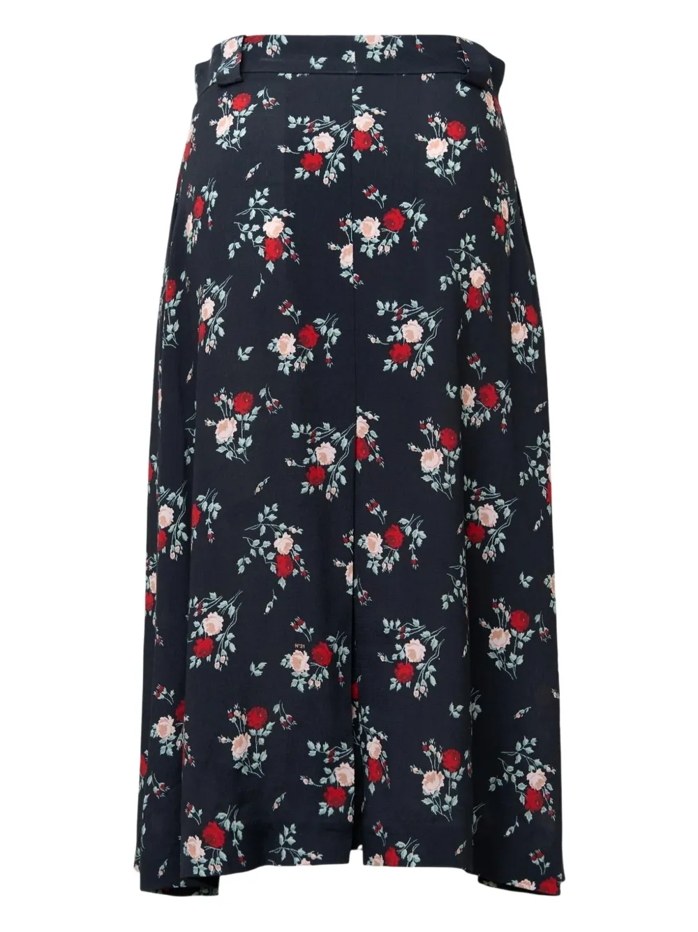 Nº21 floral-print pleated skirt - Zwart