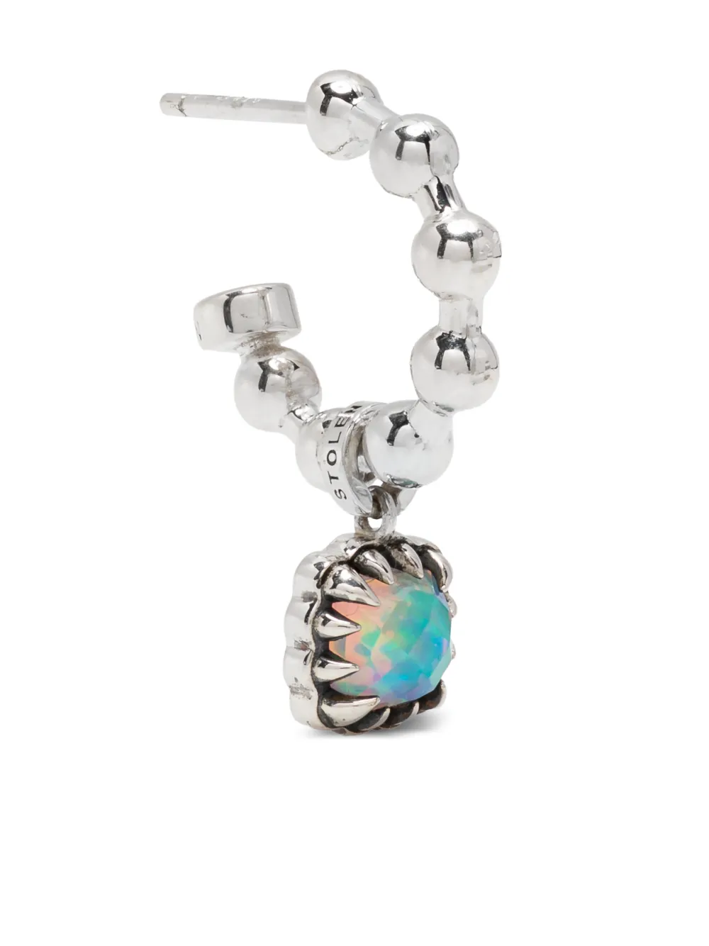 Stolen Girlfriends Club Orecchini Baby Claw Ball Chain - Argento