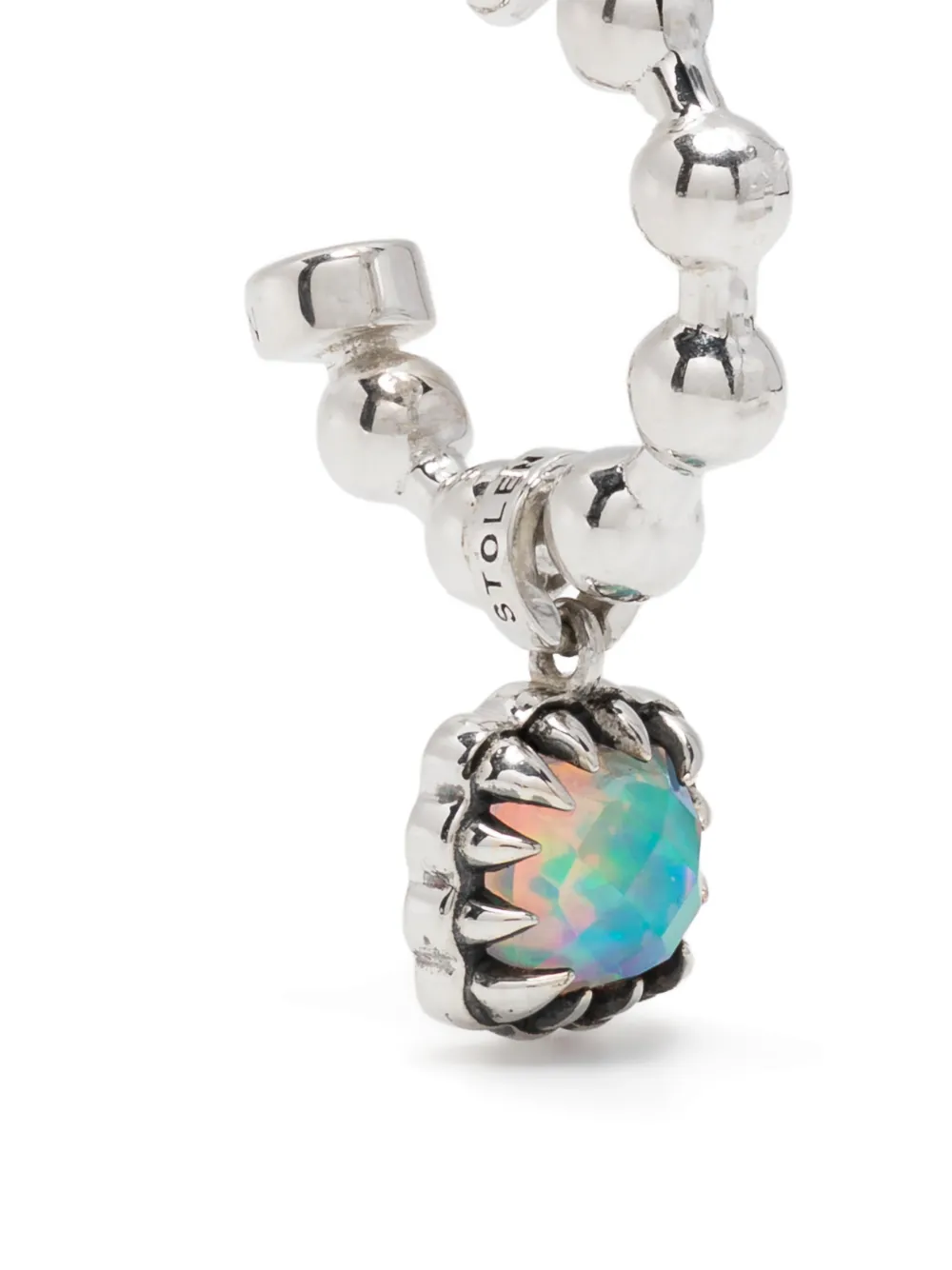 Stolen Girlfriends Club Baby Claw Ball Chain Earrings In Metallic