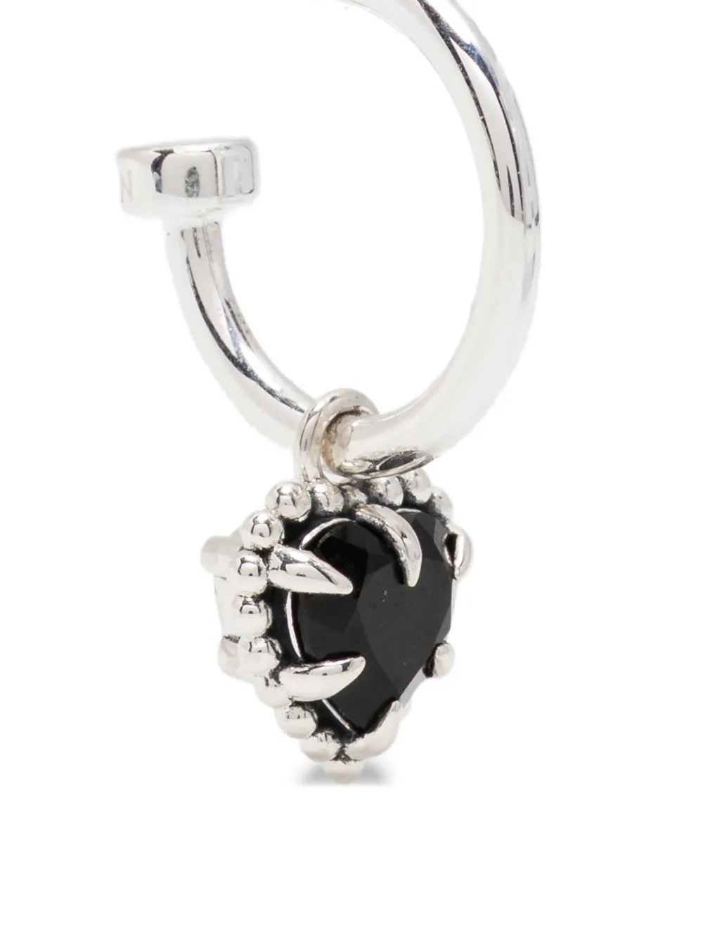 Stolen Girlfriends Club Dahlia's Heart Anchor Earrings In Metallic