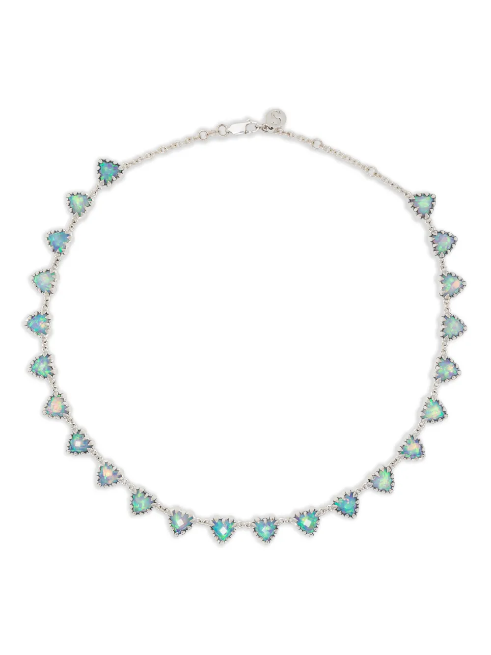 Stolen Girlfriends Club Love Claw Infinity Necklace In Metallic