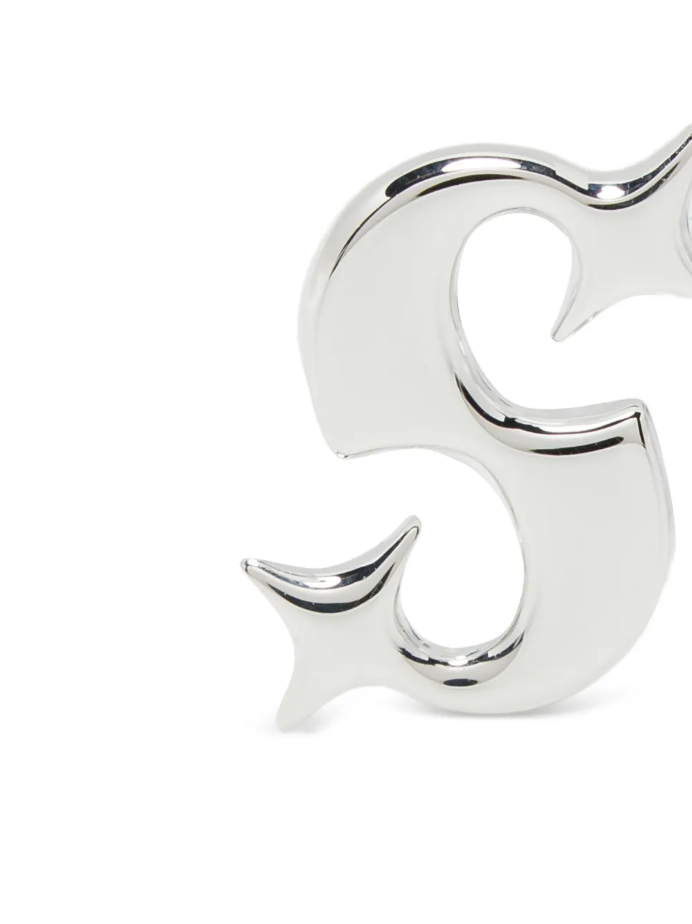 Stolen Girlfriends Club Hidden Heart Earrings In Metallic