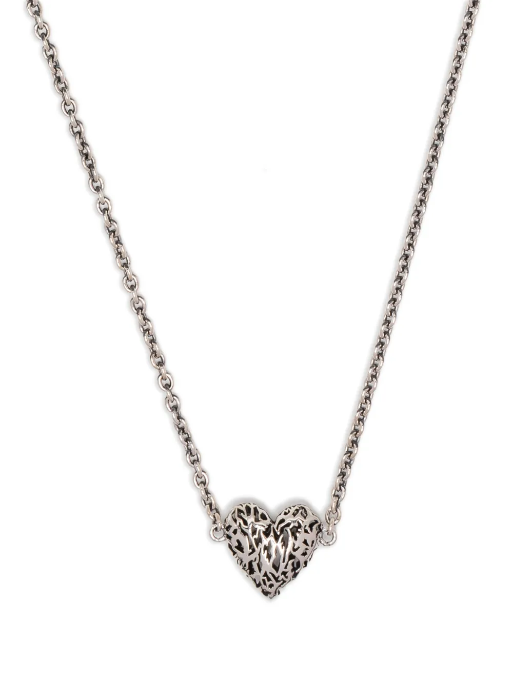 Stolen Girlfriends Club Death Metal Hearts Necklace In Metallic