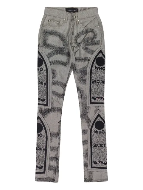 Who Decides War fusion straight-fit jeans