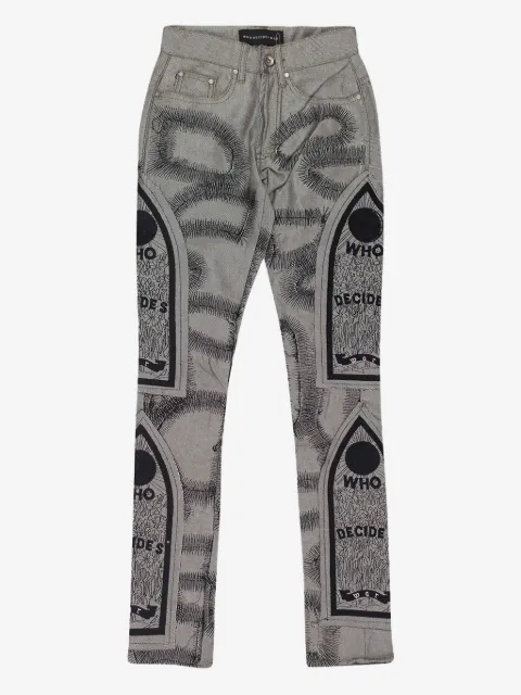 Who Decides War fusion straight-fit jeans