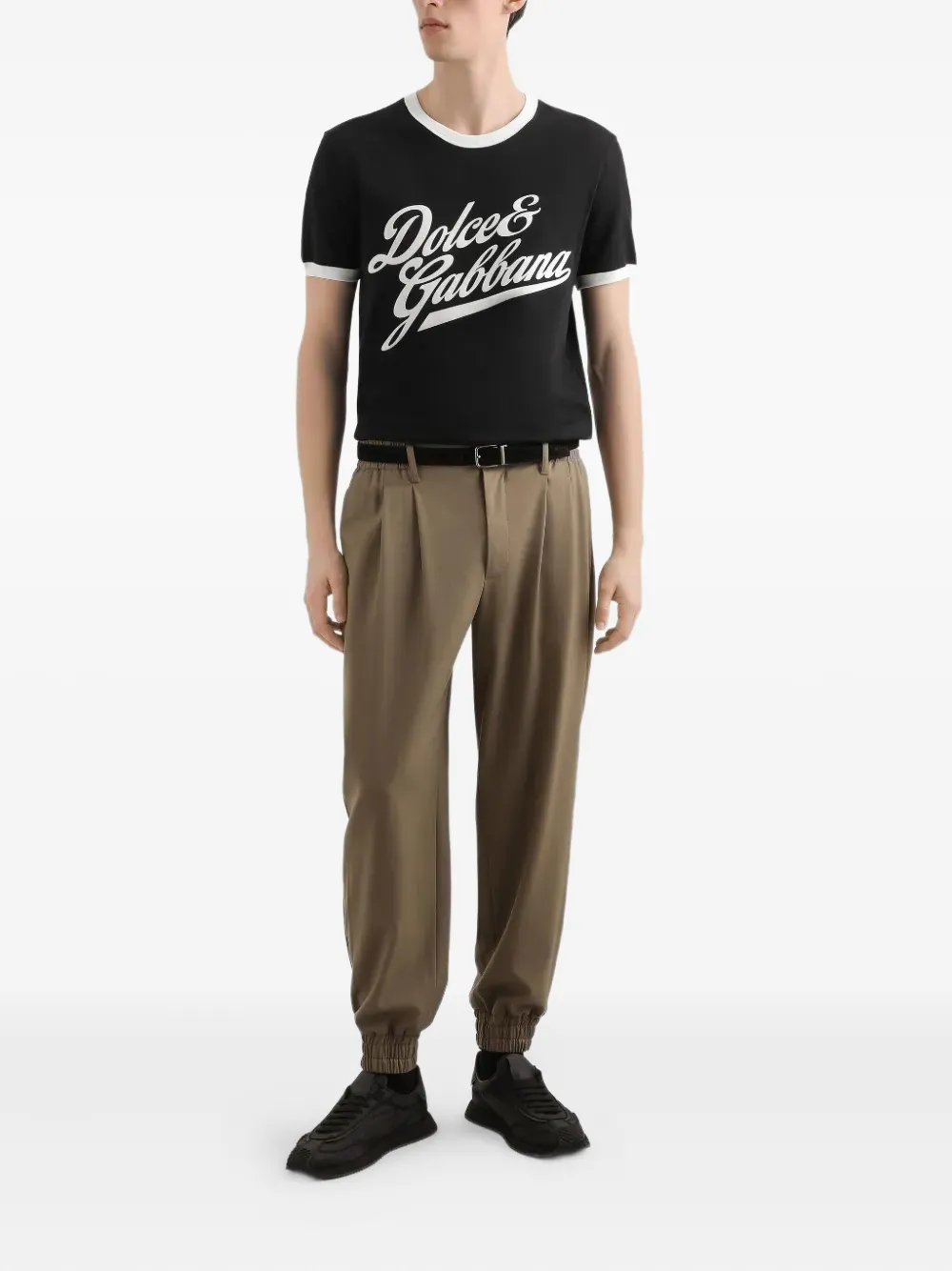 Dolce & Gabbana logo T-shirt - Zwart