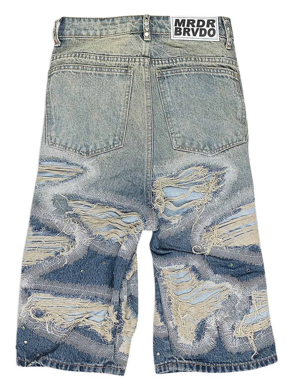 Who Decides War Denim shorts - Blauw