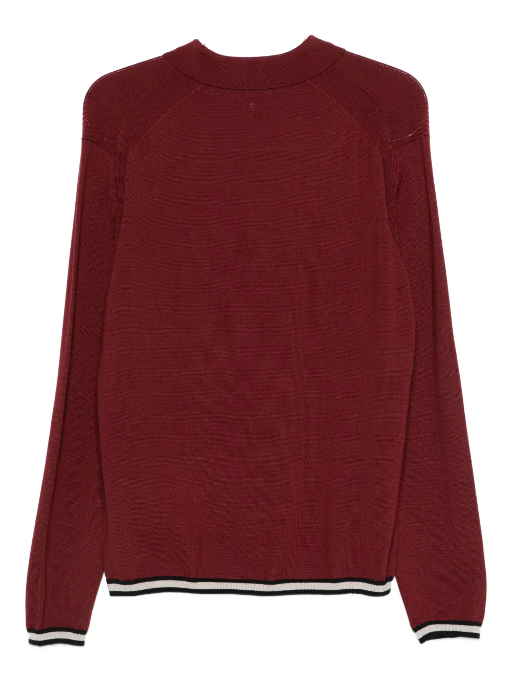 Emporio Armani Poloshirt met ritskraag - Rood