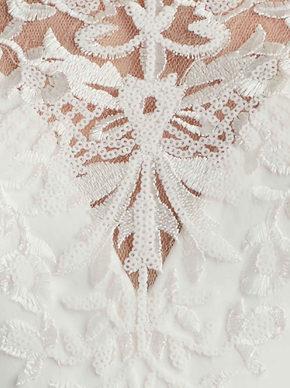 Tadashi Shoji Bos25329md Simple Long Sleeve Wedding Dress In White