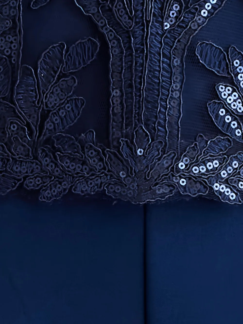 Tadashi Shoji Ziya Embellished Puff Sleeve Jumpsuit In Blue