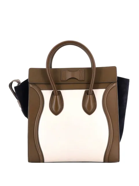 Celine Pre-Owned Tricolor Luggage Bag Leather Mini tote bag