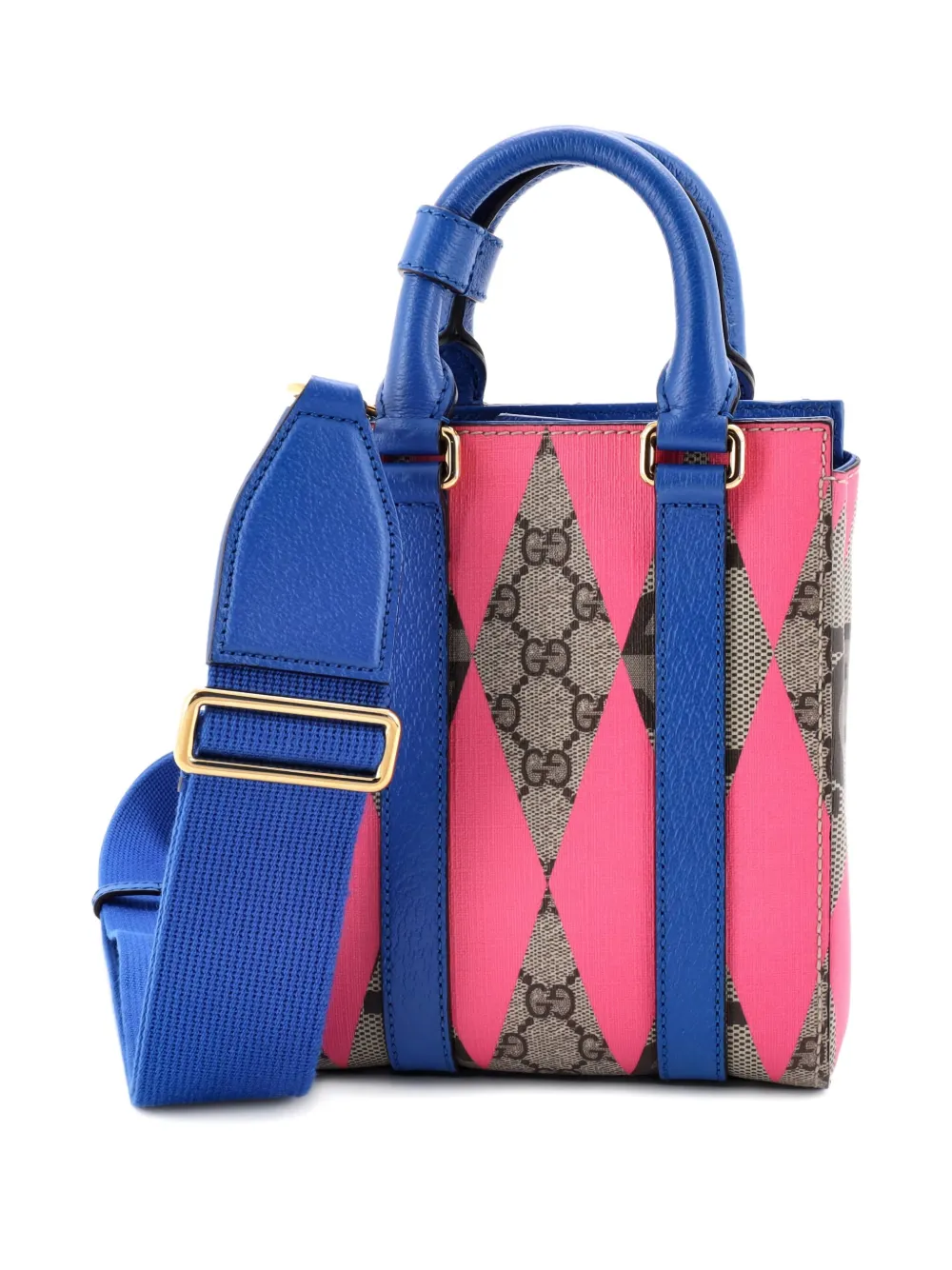 Gucci Pre-Owned Convertible Open Rhombus GG Coated Canvas with Leather Mini tote bag | Pre-Owned | Image 2