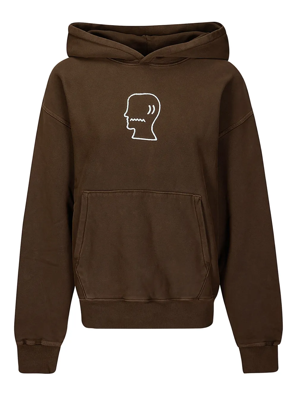 Brain Dead sudadera con capucha y logo bordado | marrón | Image 1